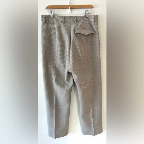 MAISON MARGIELA MM6 Micro Plaid Straight Cut Trousers | Size 46 | Made in Italy - Picture 5 of 12